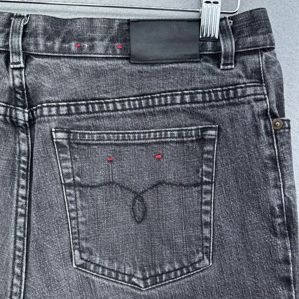 Lauren Jeans Co. Ralph Lauren Black Wash Straight Leg Jeans Women's 12P 32x26" - Picture 1 of 8
